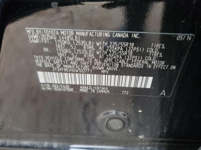 Photo 9 VIN: 2T3YFREV4EW102771 - TOYOTA RAV4 LIMIT 