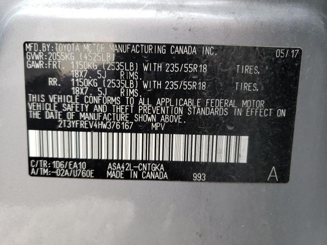 Photo 9 VIN: 2T3YFREV4HW376167 - TOYOTA RAV4 LIMIT 