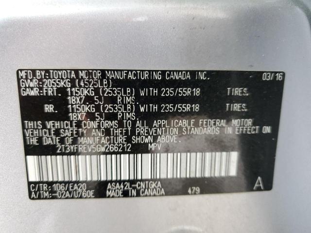 Photo 13 VIN: 2T3YFREV5GW266212 - TOYOTA RAV4 LIMIT 