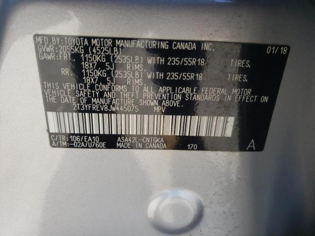 Photo 11 VIN: 2T3YFREV8JW445075 - TOYOTA RAV4 