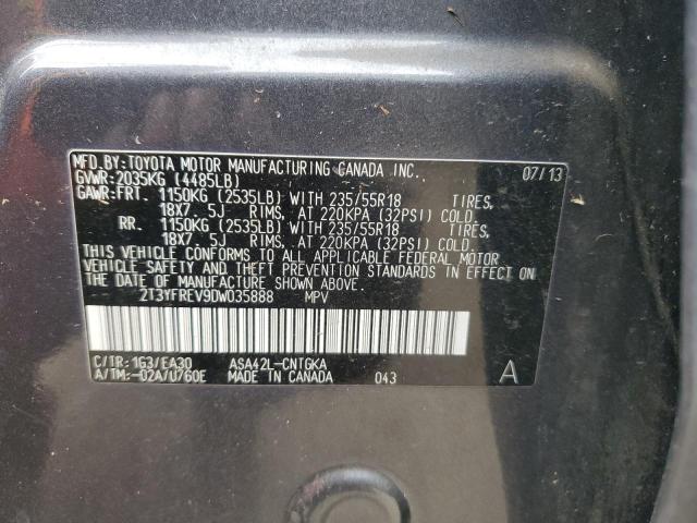 Photo 12 VIN: 2T3YFREV9DW035888 - TOYOTA RAV4 LIMIT 