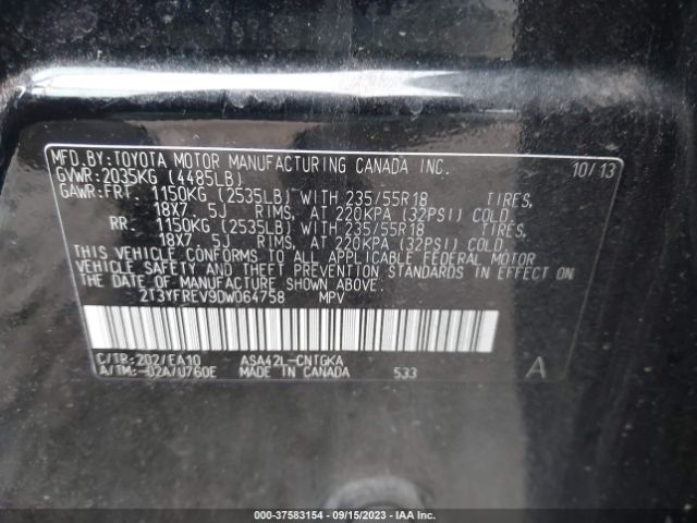 Photo 8 VIN: 2T3YFREV9DW064758 - TOYOTA RAV4 