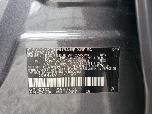 Photo 12 VIN: 2T3YFREV9EW105357 - TOYOTA RAV4 LIMIT 