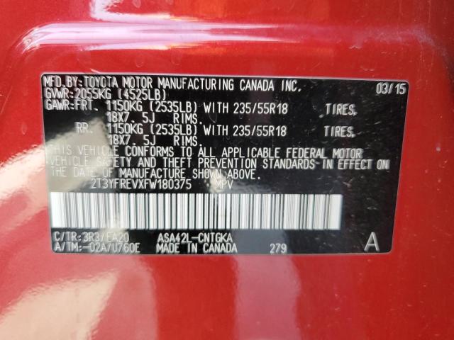 Photo 12 VIN: 2T3YFREVXFW180375 - TOYOTA RAV4 LIMIT 