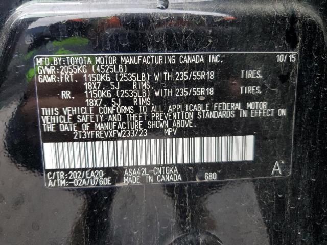 Photo 12 VIN: 2T3YFREVXFW233723 - TOYOTA RAV4 