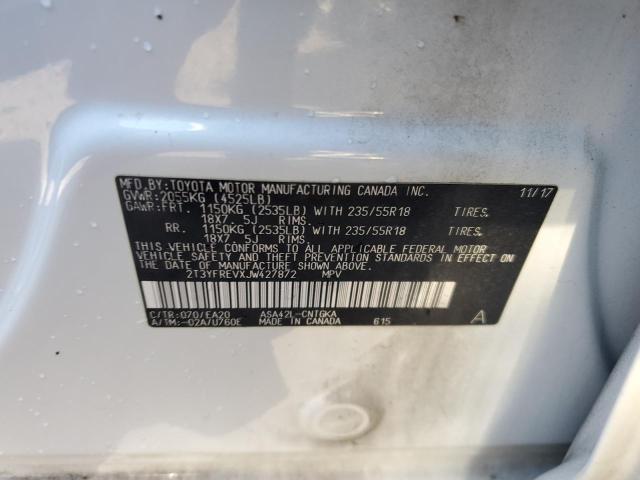 Photo 12 VIN: 2T3YFREVXJW427872 - TOYOTA RAV4 LIMIT 