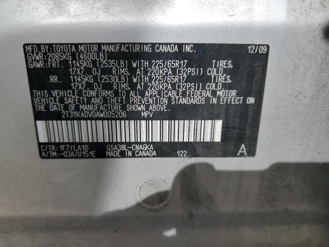 Photo 13 VIN: 2T3YK4DV0AW005206 - TOYOTA RAV4 LIMIT 