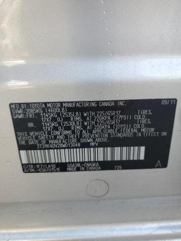 Photo 13 VIN: 2T3YK4DV2BW013048 - TOYOTA RAV4 LIMIT 