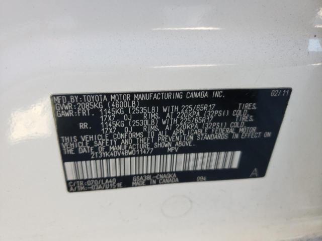 Photo 12 VIN: 2T3YK4DV4BW011477 - TOYOTA RAV4 LIMIT 