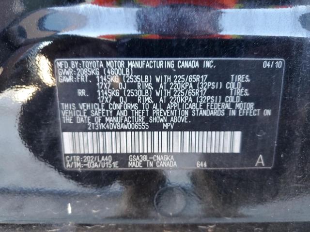 Photo 13 VIN: 2T3YK4DV8AW006555 - TOYOTA RAV4 