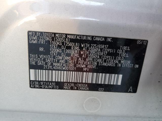 Photo 12 VIN: 2T3YL4DV6CW001001 - TOYOTA RAV4 EV 