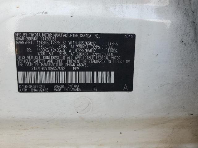 Photo 13 VIN: 2T3ZF4DV1BW057082 - TOYOTA RAV4 