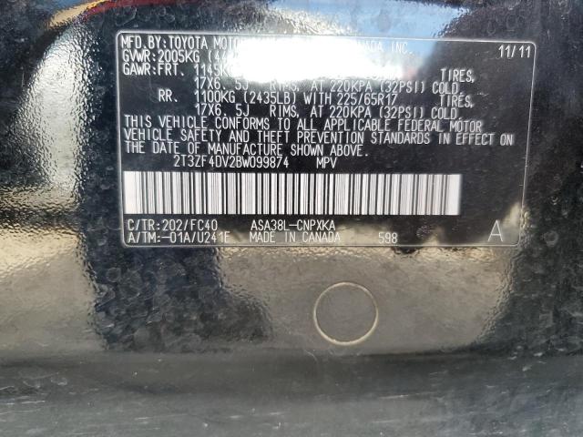 Photo 12 VIN: 2T3ZF4DV2BW099874 - TOYOTA RAV4 