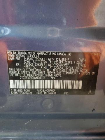 Photo 12 VIN: 2T3ZF4DV3BW098345 - TOYOTA RAV4 