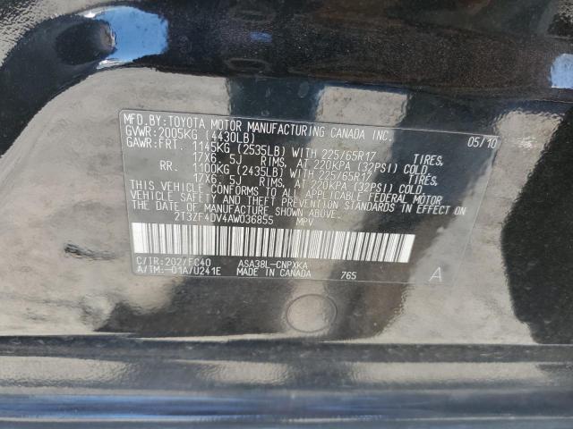 Photo 11 VIN: 2T3ZF4DV4AW036855 - TOYOTA RAV4 