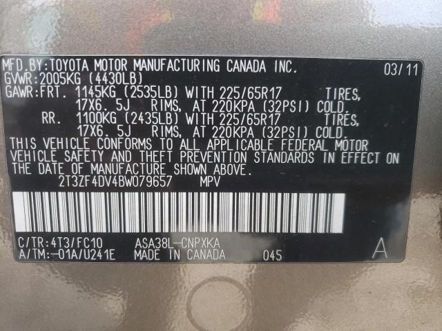 Photo 13 VIN: 2T3ZF4DV4BW079657 - TOYOTA RAV4 