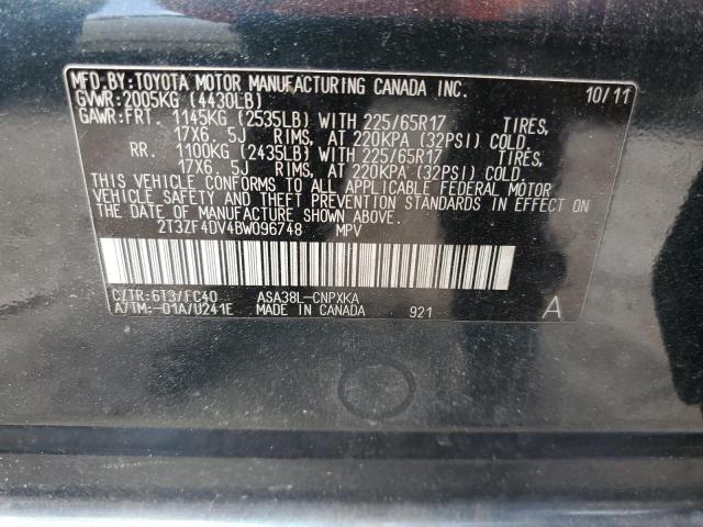 Photo 12 VIN: 2T3ZF4DV4BW096748 - TOYOTA RAV4 