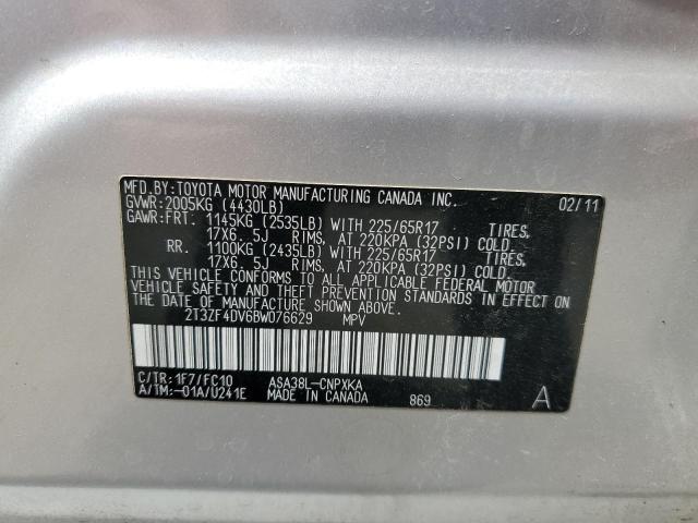 Photo 12 VIN: 2T3ZF4DV6BW076629 - TOYOTA RAV4 