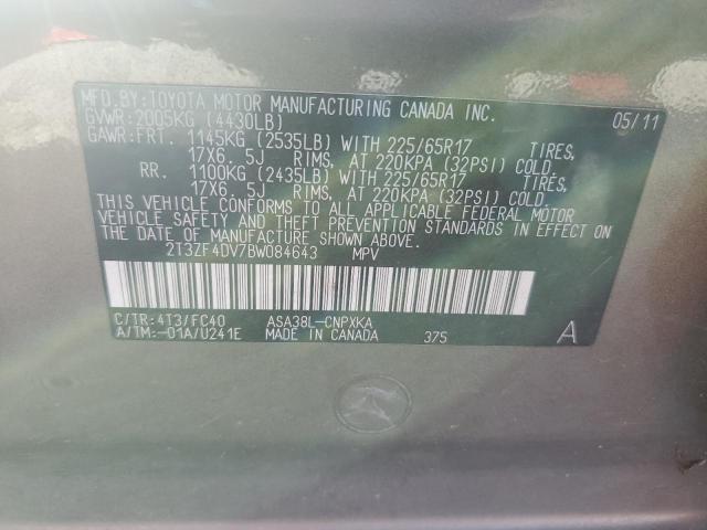 Photo 12 VIN: 2T3ZF4DV7BW084643 - TOYOTA RAV4 