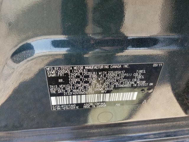 Photo 9 VIN: 2T3ZF4DVXBW092252 - TOYOTA RAV4 