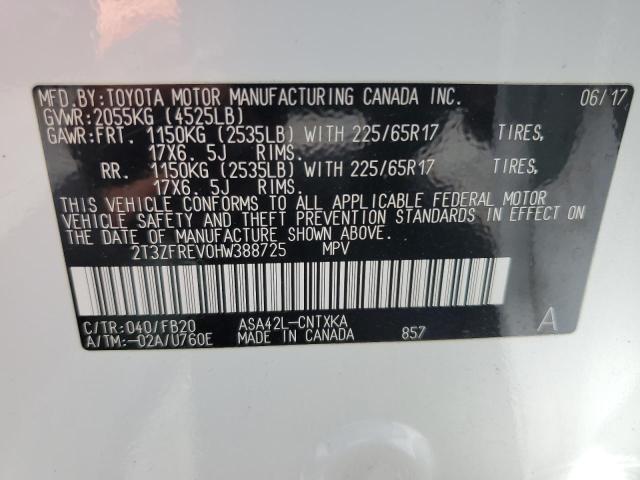 Photo 11 VIN: 2T3ZFREV0HW388725 - TOYOTA RAV4 LE 