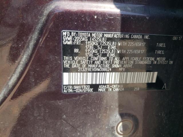 Photo 13 VIN: 2T3ZFREV0HW398624 - TOYOTA RAV4 LE 