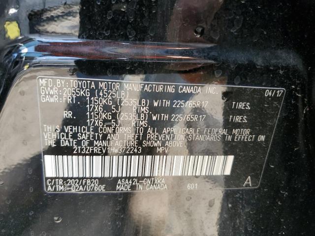 Photo 13 VIN: 2T3ZFREV1HW372243 - TOYOTA RAV4 LE 