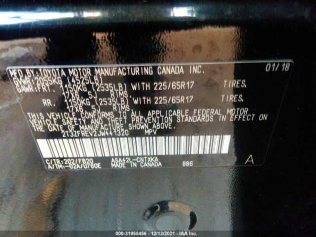 Photo 8 VIN: 2T3ZFREV2JW441320 - TOYOTA RAV4 