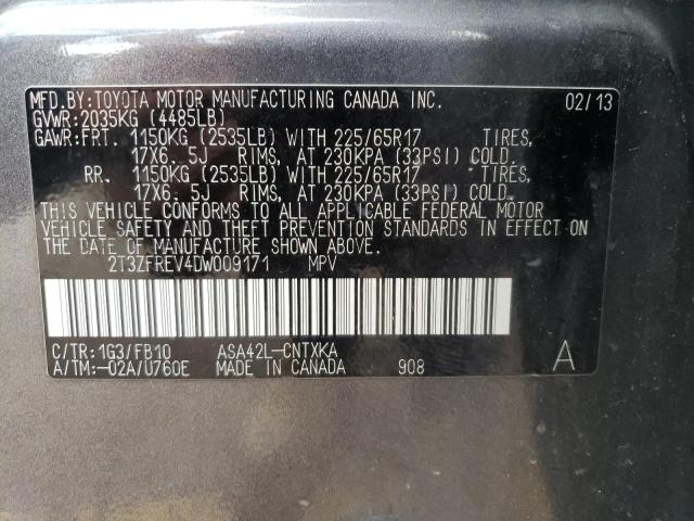 Photo 12 VIN: 2T3ZFREV4DW009171 - TOYOTA RAV4 LE 