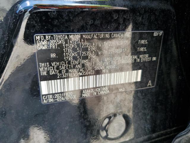 Photo 12 VIN: 2T3ZFREV5HW356403 - TOYOTA RAV4 LE 