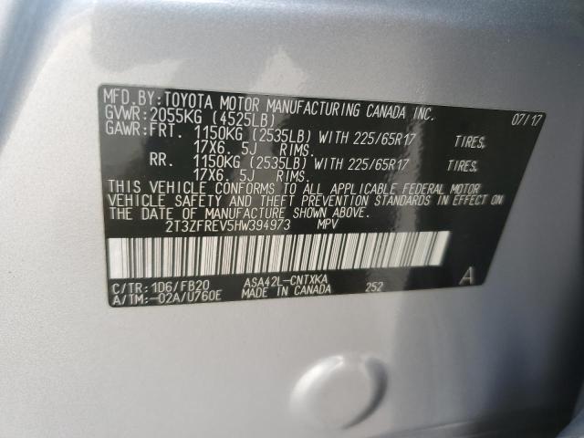 Photo 13 VIN: 2T3ZFREV5HW394973 - TOYOTA RAV4 LE 