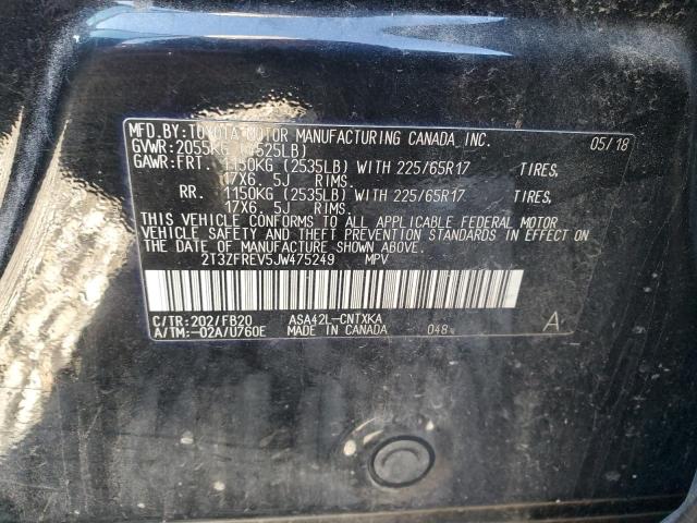 Photo 11 VIN: 2T3ZFREV5JW475249 - TOYOTA RAV4 LE 