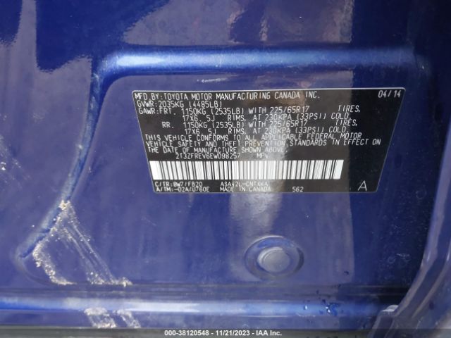 Photo 8 VIN: 2T3ZFREV6EW098257 - TOYOTA RAV4 