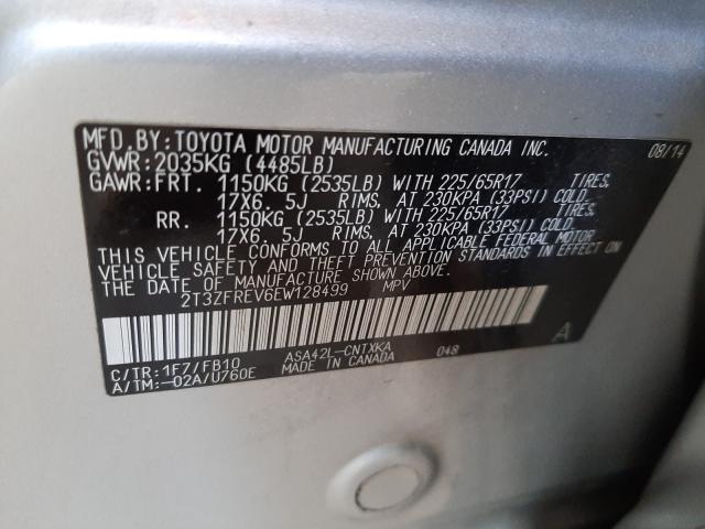 Photo 9 VIN: 2T3ZFREV6EW128499 - TOYOTA RAV4 LE 