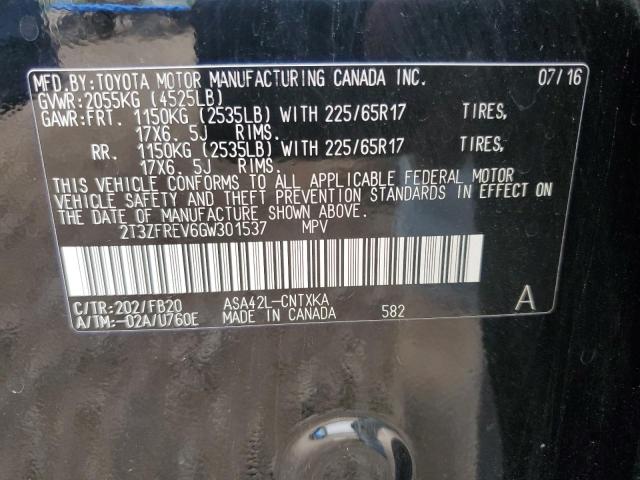 Photo 13 VIN: 2T3ZFREV6GW301537 - TOYOTA RAV4 LE 