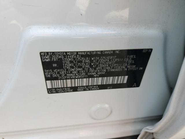 Photo 11 VIN: 2T3ZFREV8EW085011 - TOYOTA RAV4 LE 