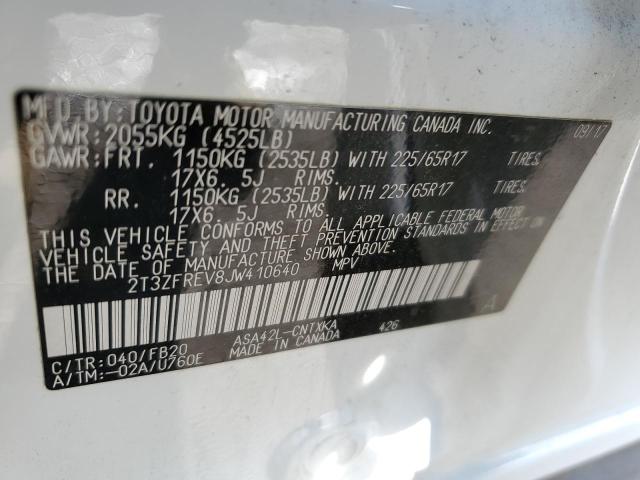 Photo 12 VIN: 2T3ZFREV8JW410640 - TOYOTA RAV4 