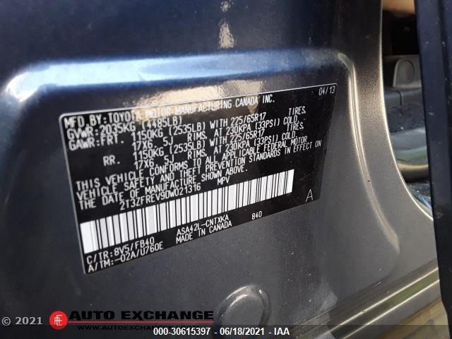 Photo 8 VIN: 2T3ZFREV9DW021316 - TOYOTA RAV4 