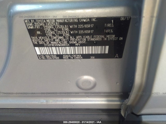 Photo 8 VIN: 2T3ZFREVXHW388554 - TOYOTA RAV4 