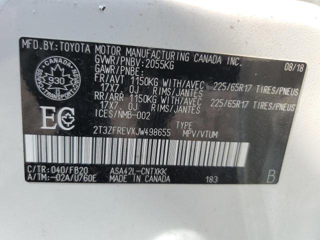 Photo 12 VIN: 2T3ZFREVXJW498655 - TOYOTA RAV4 LE 