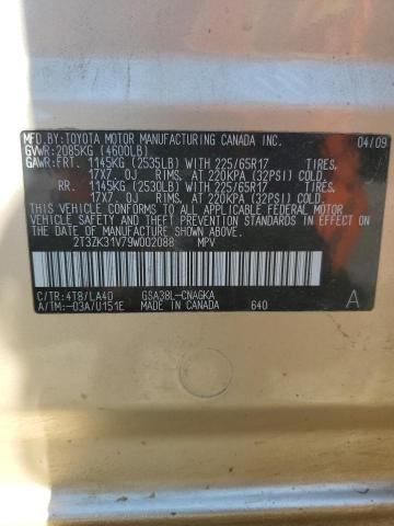 Photo 12 VIN: 2T3ZK31V79W002088 - TOYOTA RAV4 