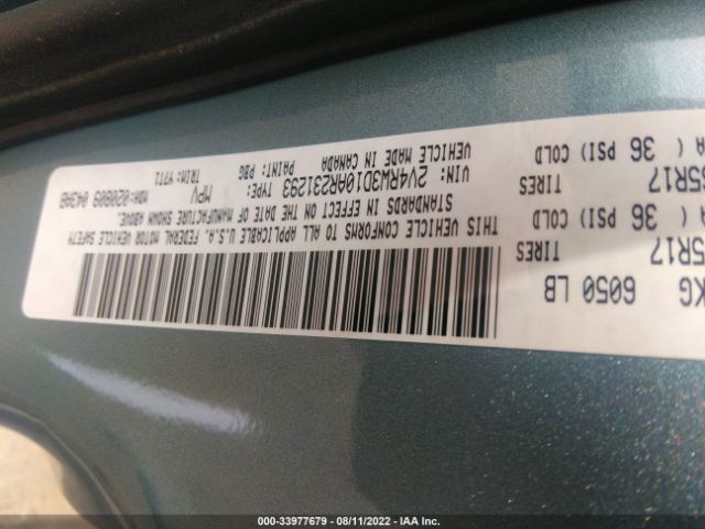 Photo 8 VIN: 2V4RW3D10AR231293 - VOLKSWAGEN ROUTAN 