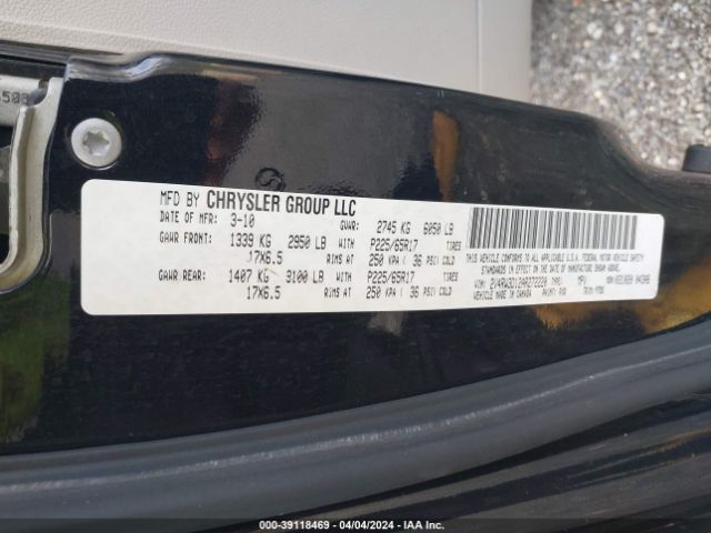 Photo 8 VIN: 2V4RW3D12AR272220 - VOLKSWAGEN ROUTAN 