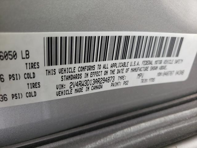 Photo 9 VIN: 2V4RW3D13AR294873 - VOLKSWAGEN ROUTAN SE 