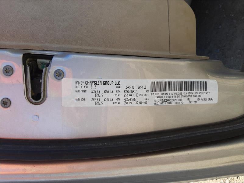 Photo 9 VIN: 2V4RW3D14AR333079 - VOLKSWAGEN ROUTAN SE 