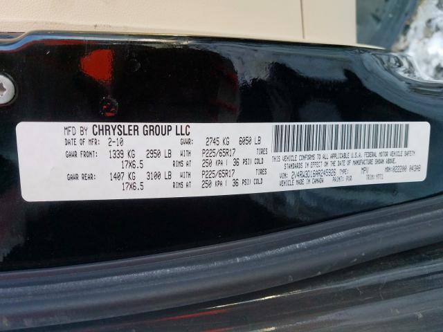 Photo 9 VIN: 2V4RW3D16AR245926 - VOLKSWAGEN ROUTAN SE 