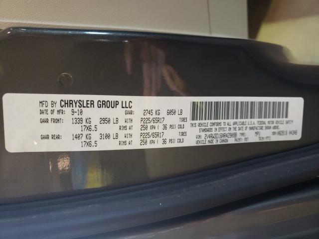 Photo 9 VIN: 2V4RW3D16AR429098 - VOLKSWAGEN ROUTAN SE 