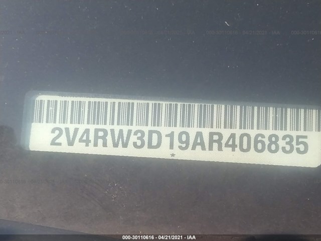 Photo 8 VIN: 2V4RW3D19AR406835 - VOLKSWAGEN ROUTAN 