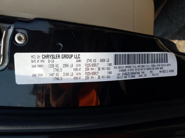 Photo 9 VIN: 2V4RW3D19AR407404 - VOLKSWAGEN ROUTAN SE 