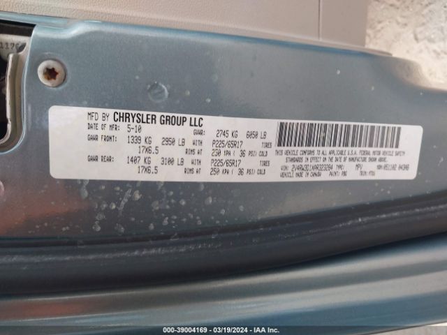 Photo 8 VIN: 2V4RW3D1XAR323284 - VOLKSWAGEN ROUTAN 